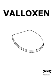 Használati útmutató IKEA VALLOXEN WC-ülőke