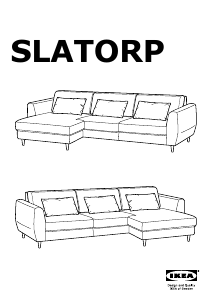 Priročnik IKEA SLATORP Zofa