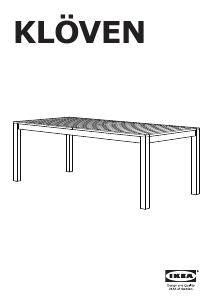 Bedienungsanleitung IKEA KLOVEN Gartentisch