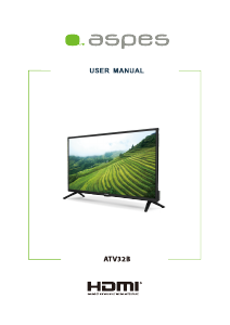 Manual de uso Aspes ATV32B Televisor de LED