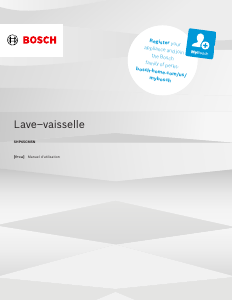 Mode d’emploi Bosch SHP65CM5N Lave-vaisselle