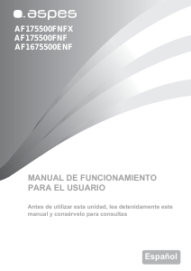 Manual de uso Aspes AF175500FNF Frigorífico combinado