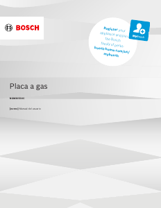Manual de uso Bosch NGM3050UC Placa