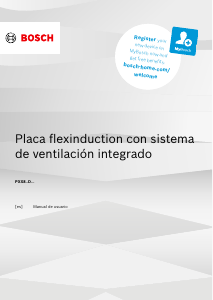 Manual de uso Bosch PXX820D51E Placa