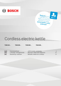 Rokasgrāmata Bosch TWK1M123 Tējkanna