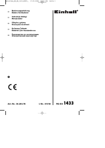Instrukcja Einhell RG-ES 1433 Wertykulator