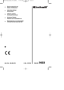 Εγχειρίδιο Einhell RG-ES 1433 Τσουγκράνα για το γκαζόν