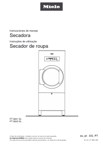 Manual de uso Miele T 8303 Secadora