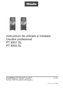Manual Miele T 8303 Uscător
