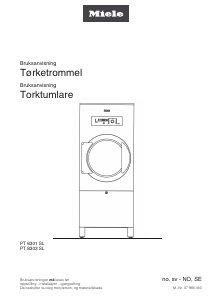 Bruksanvisning Miele T 8303 Torktumlare