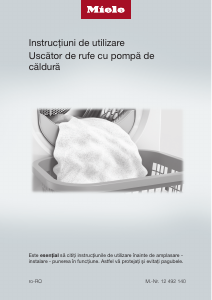 Manual Miele TEC675WP 125 Edition Uscător