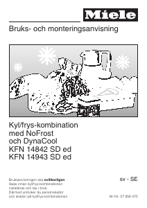 Bruksanvisning Miele KFN 14943 SDE Kyl-frys