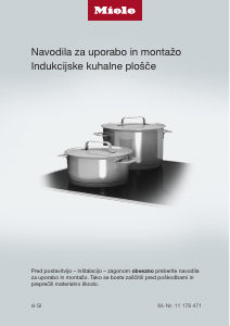 Priročnik Miele KM 7466 FL 125 Edition Grelna plošča