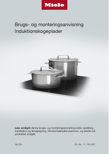 Brugsanvisning Miele KM 7466 FL 125 Edition Kogesektion