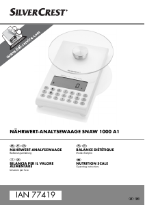 Bedienungsanleitung SilverCrest IAN 77419 Küchenwaage