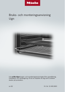 Bruksanvisning Miele H 2455 B ACTIVE Ugn