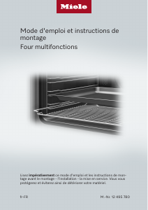 Mode d’emploi Miele H 2455 B ACTIVE Four