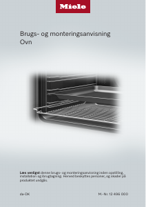 Brugsanvisning Miele H 2455 BP ACTIVE Ovn