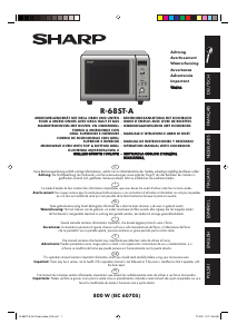 Manuale Sharp R-68ST-A Microonde