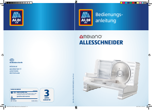 Bedienungsanleitung Ambiano MD 10520 Allesschneider