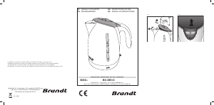 Manual de uso Brandt BO-DECO Hervidor