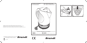 Manual de uso Brandt BO-2218 Hervidor