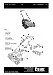 Handleiding Coopers 6673 Verticuteermachine