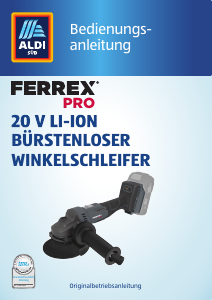 Bedienungsanleitung Ferrex CGA18BF.9 Winkelschleifer
