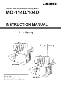 Manual Juki MO-104D Sewing Machine