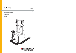 Bedienungsanleitung Jungheinrich EJB 220 Gabelstapler