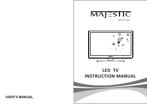 Handleiding Majestic L194DA LED televisie
