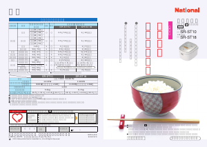 説明書 ナショナル SR-ST18 炊飯器