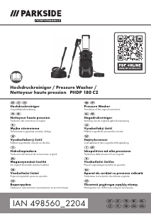 Manual Parkside PHDP 180 C2 Curatitor presiune