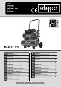 Manuale Scheppach HC20Si Twin Compressore