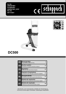 Mode d’emploi Scheppach DC500 Aspirateur