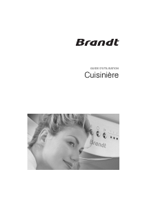 Mode d’emploi Brandt KG792X Cuisinière