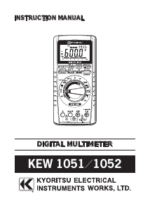 Handleiding Kyoritsu 1052 Multimeter