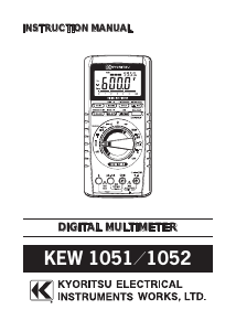 Manual Kyoritsu 1051 Multimeter