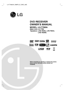 Manual LG LH-T760IA Home Theater System