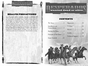 Manual PC Desperados - Wanted Dead or Alive