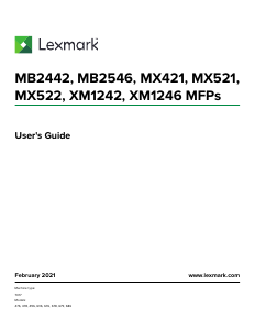 Handleiding Lexmark MB2546adwe Multifunctional printer