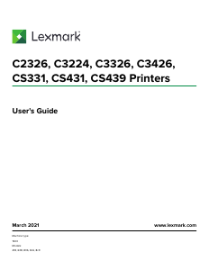 Manual Lexmark CS439 Printer