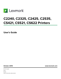 Handleiding Lexmark CS521dn Printer