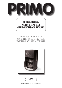 Bedienungsanleitung Primo KZ5 Kaffeemaschine