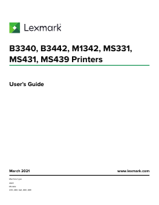 Manual Lexmark MS331dn Printer