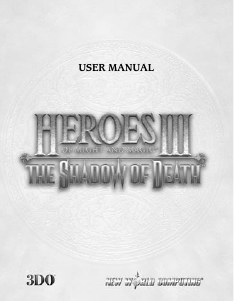 Manual PC Heroes of Might and Magic III - The Shadow of Death