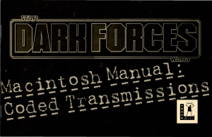 Manual PC Star Wars - Dark Forces