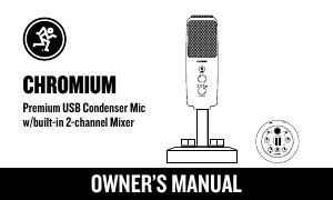 Handleiding Mackie Chromium Microfoon