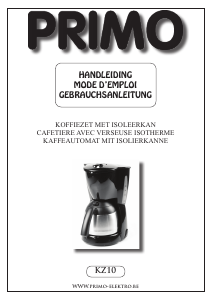 Bedienungsanleitung Primo KZ10 Kaffeemaschine