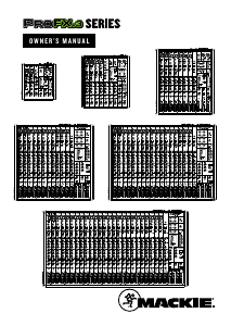 Manual Mackie ProFX16v3 Mixing Console